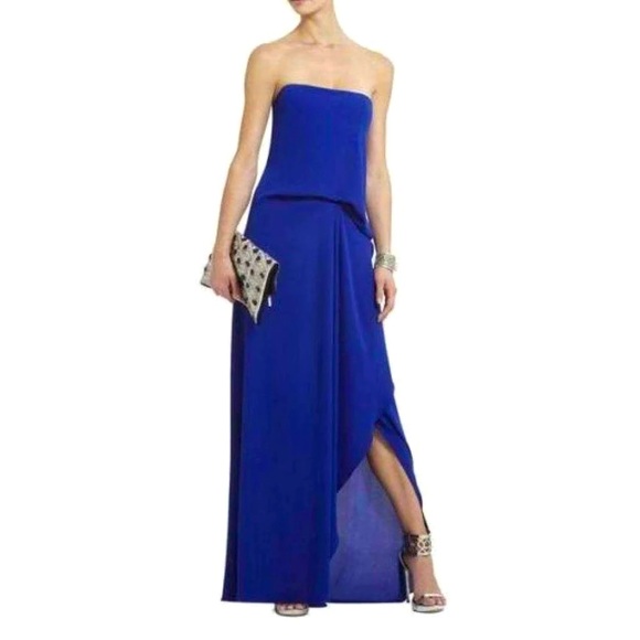 💙 BCBGMAXAZRIA Strapless Grace Gown (Sz 0) - Picture 2 of 8